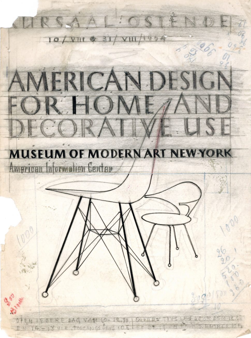 Voorstudie affiche American Design