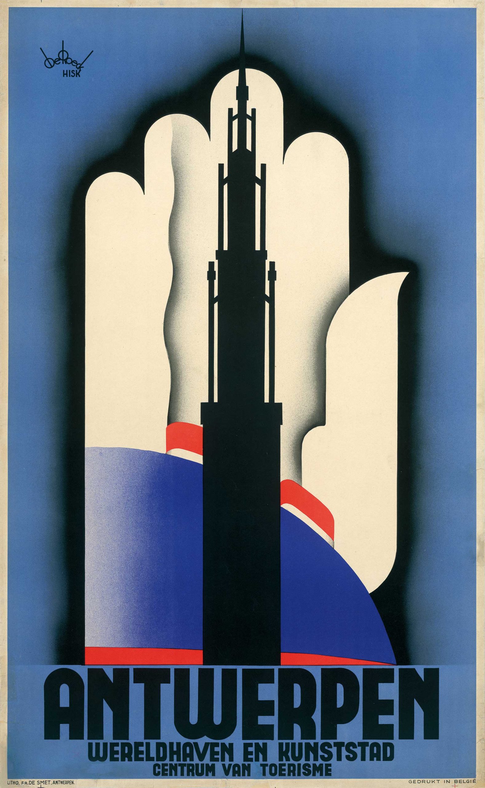 Lucien De Roeck - Affiche Antwerpen / Anvers